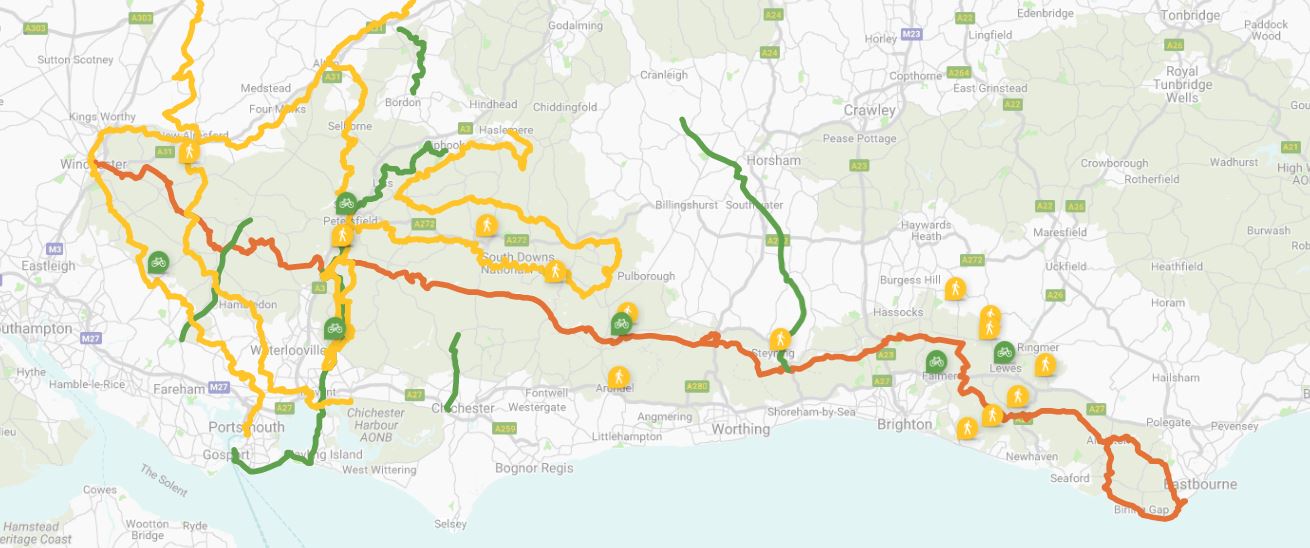 south downs way cycle route